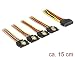 Produktbild DeLock 60156 0.15m SATA 15-pin Mehrfarben SATA-Kabel, 60156