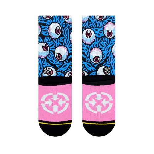 MERGE4 Jimbo Phillips Eye Blue Youth Crew Socks for Boys and Girls Durable Child Proof Awesome Compression Quality Socks3