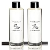 Chloefu LAN Vanilla Coconut Reed Diffuser Refill Set with Reed Sticks 7.05 oz, Natural Essential Sce