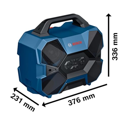 Bosch Professional Speaker Bluetooth A Batteria 18V/12V Gpb 18V-6 C (Bluetooth, Usb, Multi-Speaker Sound, Senza Batteria/Caricabatteria) - 5