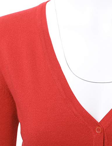 Image of Allsense Women's Long-Sleeve V-Neck Cardigan Sweater | Button Down, Lightweight Soft Knit