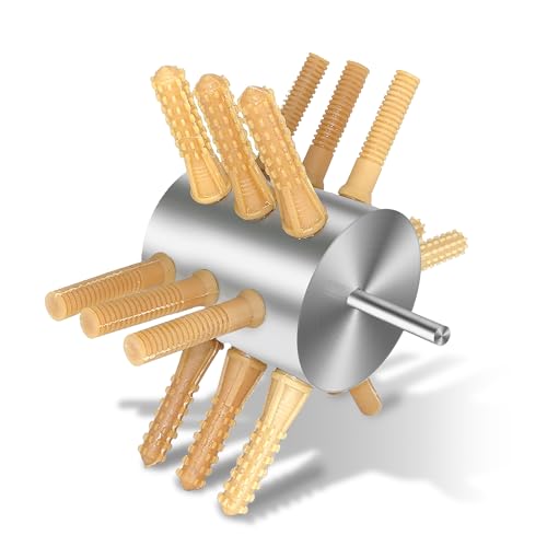 HAWK BROTHER Light Duty Chicken Plucker Drill Attachment 18 Fingers Poultry Chicken Feather Plucker Machine 3/8 Shank Stainless Steel Drill for Turkey Chicken Quail Pheasant Dove 3.9Wx4.7L