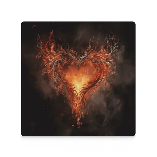 Dessous de verre A Heart on Fire pour table basse et apéritifs