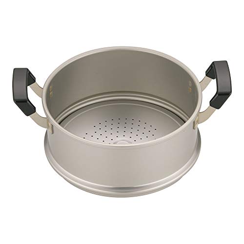 Hokuriku Alumi ASI9501 Steamer, Pure Oxic Acid, For Vegetable Food, Cello, 8.7 inches (22 cm)