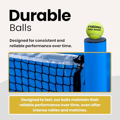 Image of Palbea PRO Padel Balls. 6 /12 /24 Tubes of 3 Padel Tennis Balls FIP Approved | Paddle Balls made of HV Felt for Training and Tournament. Suitable for Any Surface or Sites.