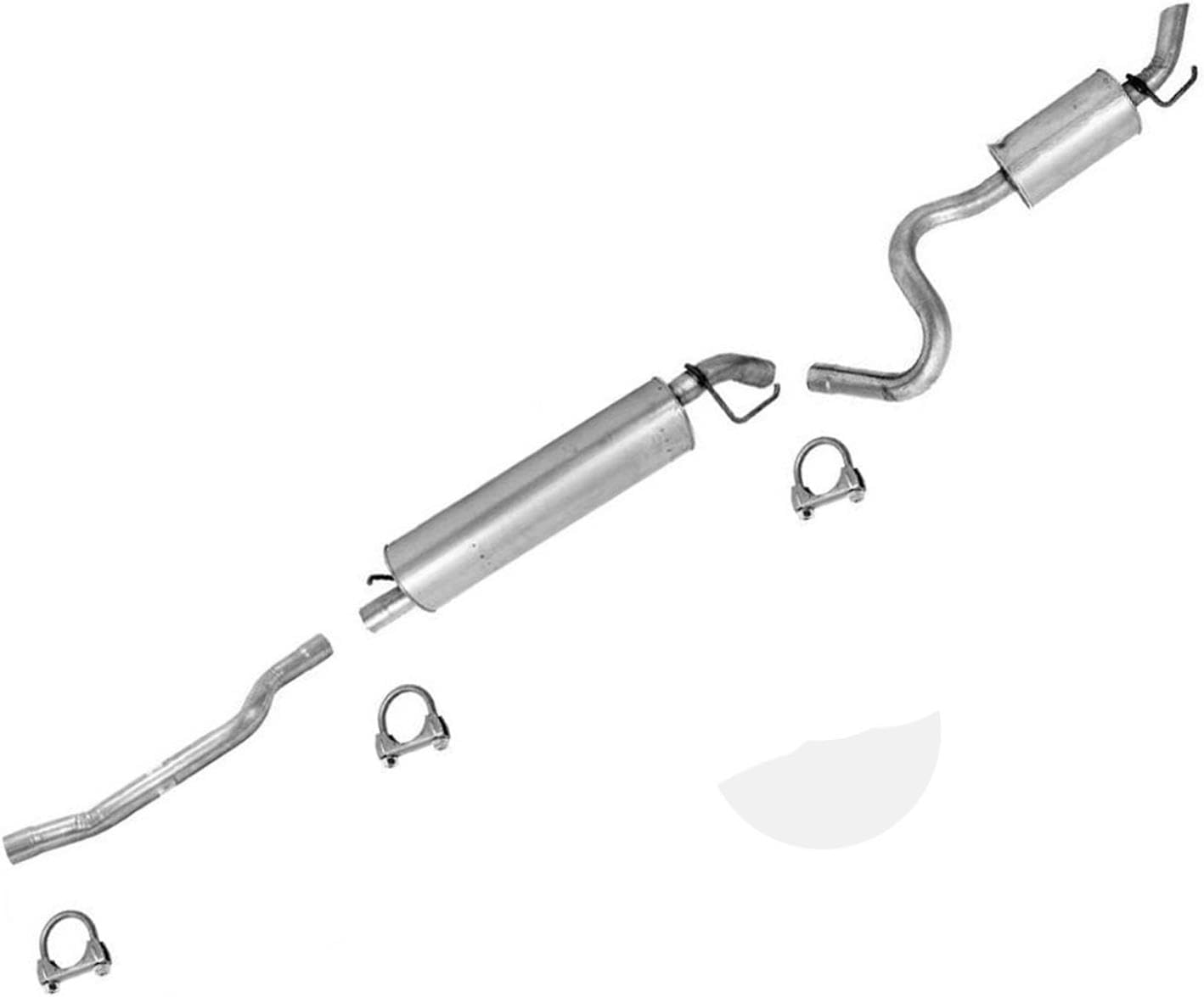 Resonator Pipe Muffler Tail Pipe Replacement Parts for Dodge Durango 4.7L 2004 2005 2006 2007