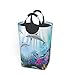 CBIUICLTD Blue Ocean - Cesta para ropa sucia de pescados submarinos, cesta grande para ropa sucia de tela Oxford, cesta de almacenamiento con asas, 50 l