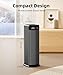 BREEZOME Space Heater for Indoor Use, 1500W Fast Heating PTC Ceramic Electric Heaters with Thermostat, 90°Oscillating, 24H Timer, Ideal for Home Office Bedroom