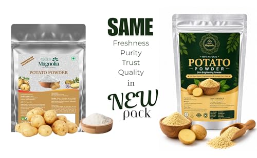 Image of Pure & Natural Potato Powder for Face & Skin No Chemicals No Artificial Color Ideal For Skin Brightening Cleansing & Tan Removal (200gm)