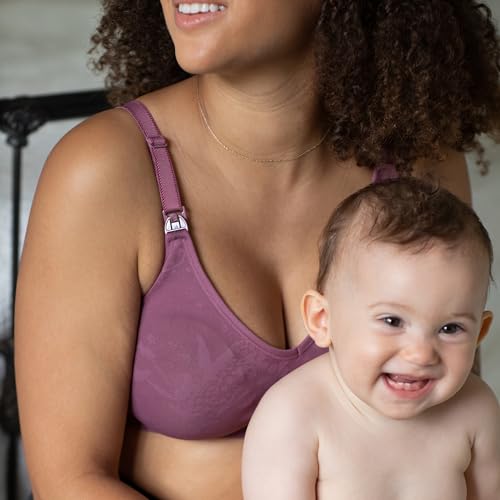Bravado Designs Nursing Bras for Breastfeeding, Body Silk Seamless Wireless Bras for Women, Full Coverage Maternity Bra