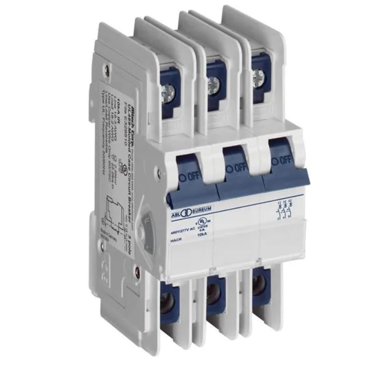3C32UL, Circuit Breaker; Thermal; 6.0A; DINRail; 2Pole; 480Y/277 VAC; UL Series; Ring Tongue