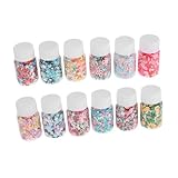 Beatifufu 12pcs Polymer Clay Slices Nail Art Charms for Phone Case Decor and DIY Jewelry Making Mixed Styles Manicure Clay Flakes for Nails Earrings and Crafting Supplies