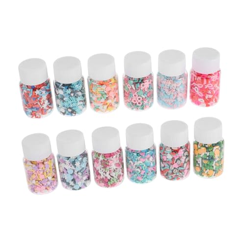 Beatifufu 12pcs Polymer Clay Slices Nail Art Charms for Phone Case Decor and DIY Jewelry Making Mixed Styles Manicure Clay Flakes for Nails Earrings and Crafting Supplies