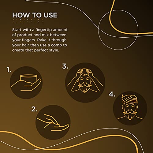 Men Deserve Hair Styling Ultra Shine Pomade for Strong Hold and Wet Look hairstyles | hair wax for men | Pomade for men (50gm)