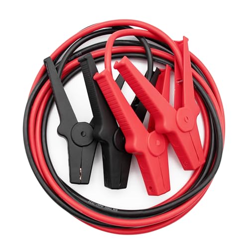 Schumacher Electric - Cables de Arranque 3m 16mm² - Baterías 6V/12V/24V - Para Coche, Furgoneta, Caravana - Pinzas Seguras Aisladas - Certificado GS/TÜV