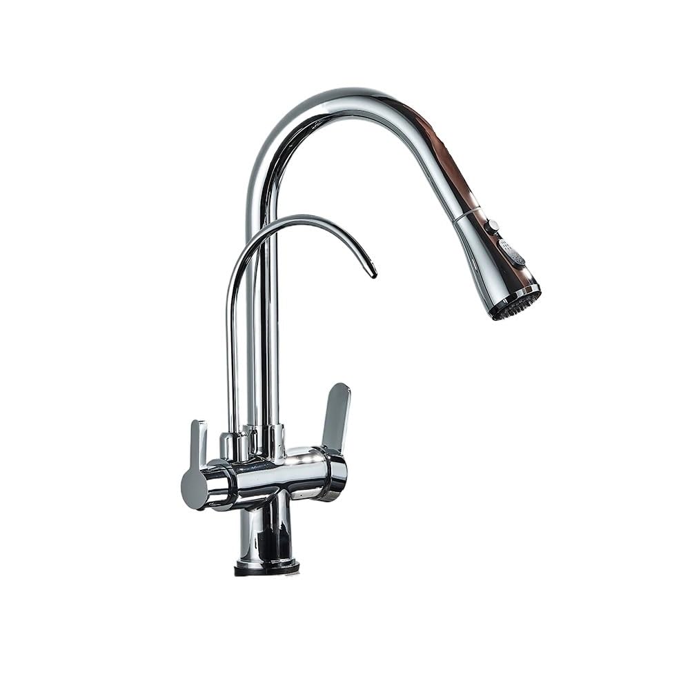Robinet de cuisine avec filtre à eau 2 en 1 pour une cuisine moderne