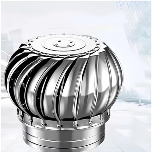 Stainless Steel Rotating Chimney Cap - Anti Downdraught Design for Enhanced Ventilation in Fireplaces & Roofs, Ideal for Homes, Attics, & Smoke Backdraft Prevention