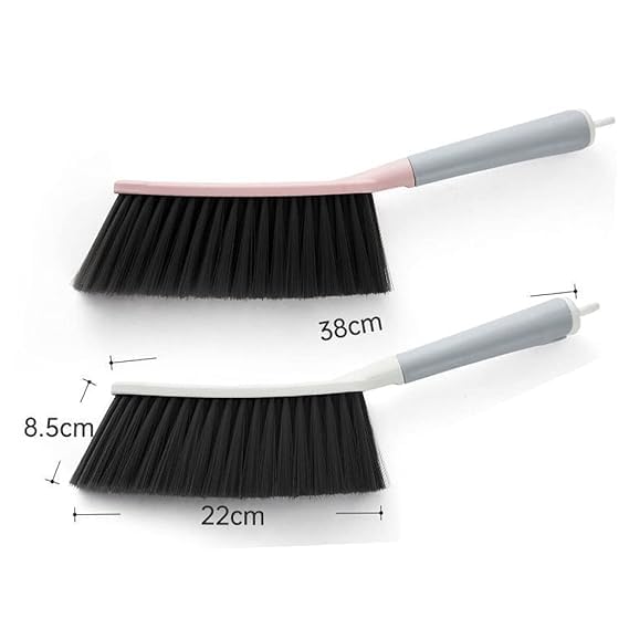 Image of Multifunctional Dust Brush /Soft Cleaning Brush /Dusting Brush /Dusters for Cleaning Home /Brush with Microfiber /No dust /Soft bristles for, Bed, Wardrobe, Couch, Car Seats, Piano (Pink)