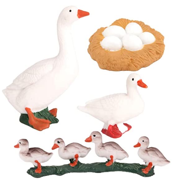 ALKqiang Ente Tier Lebensdauer Zyklus Bauernhof Tiere Figuren Lebensdauer Zyklus ABS Material Hand Malerei Tier Figuren…