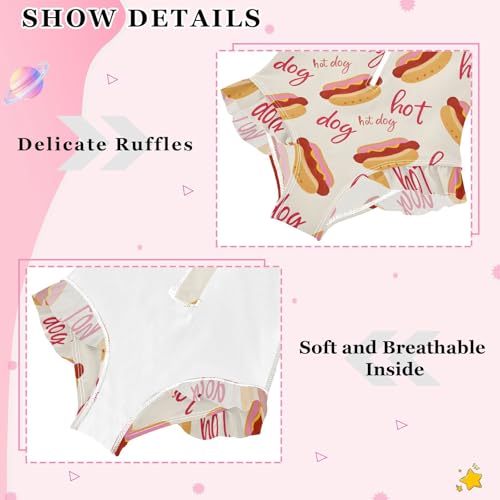 Girls One Piece Swimsuits Long Sleeve Swimsuit Zipper Bathing Suits Solid Color Hot Dog Cute4