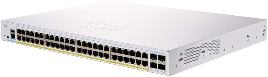 DESIGNED Business CBS350-48P Managed Switch | 48 Port GE | PoE | 4x1G SFP | Limited Lifetime Protection (CBS350-48P-4G)