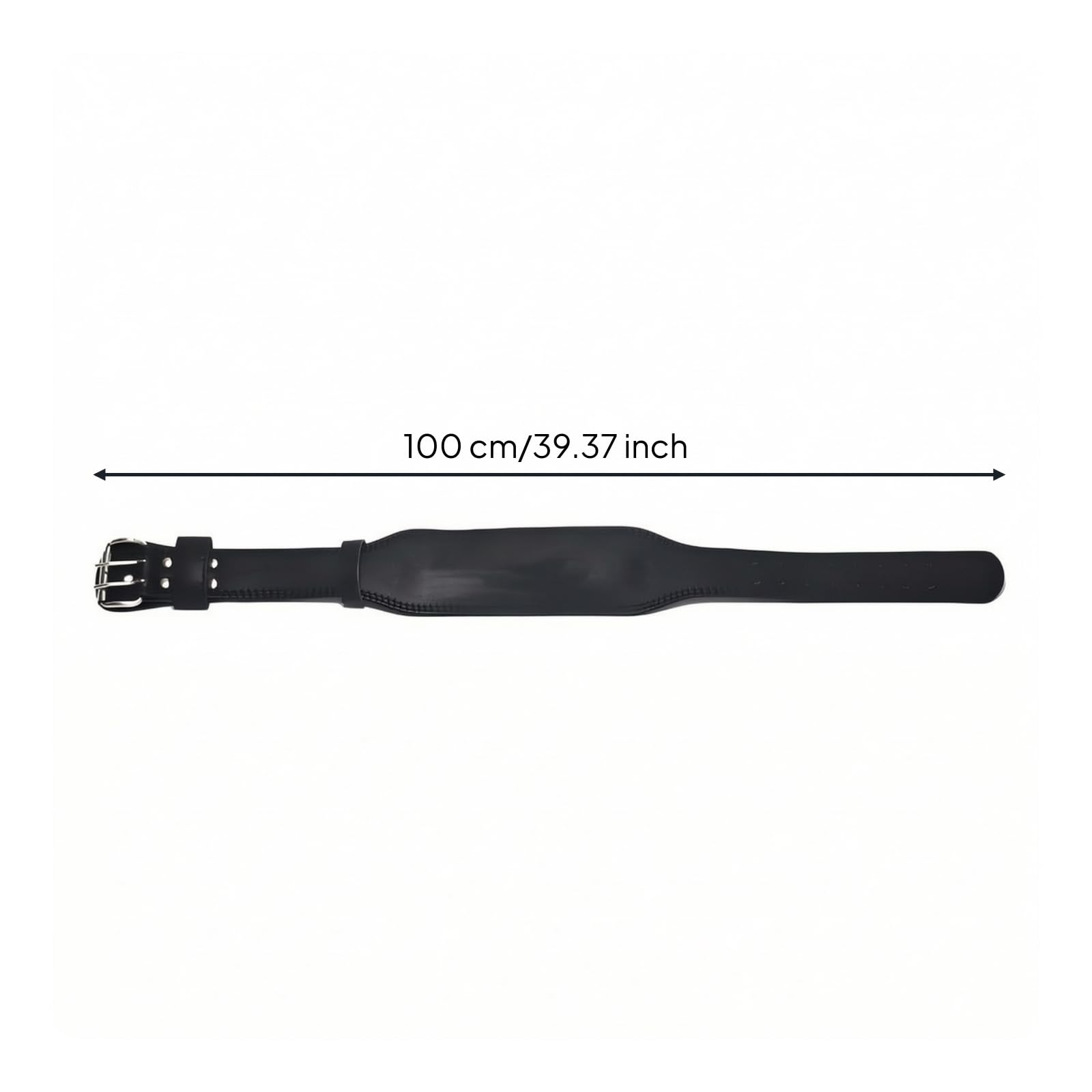 Cintura con Fibbia Regolabile Robusta, Nero, S – Circonferenza Vita 76-94 Cm