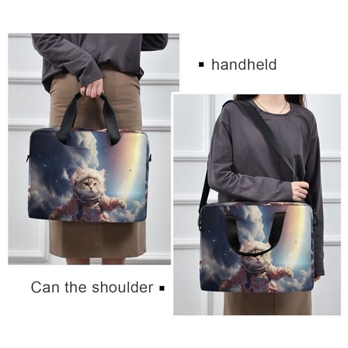 Maletín portátil con estampado divertido de astronauta para laptop 13-15.6" miniatura 2