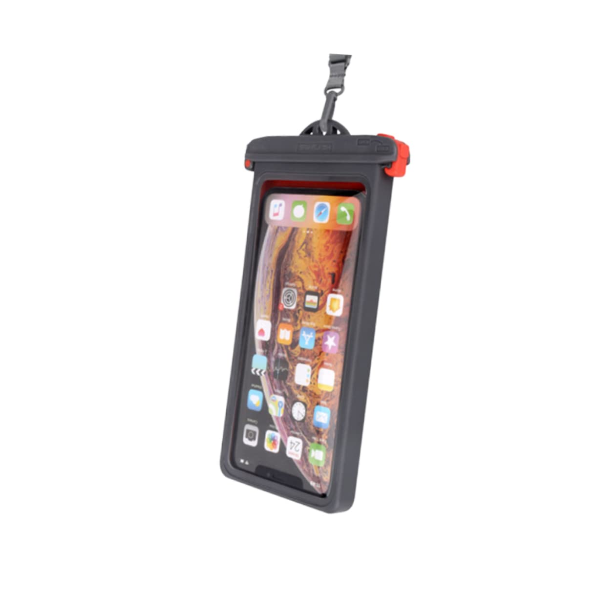 SEWACC Mobile Phone Bag Underwater Dry Cover for Swimming Beach and Pool Activities Fully Transparent Design Supports Screen Operations Grey