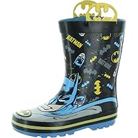 Josmo Boy's Batman Rain Boots (Toddler/Little Kid) Black 7-8 Toddler M