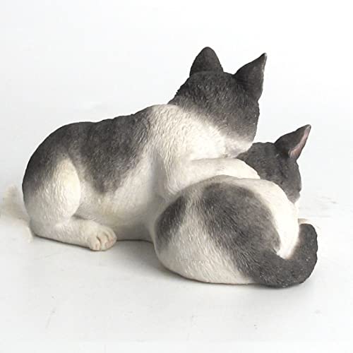 Figurine en polyrésine chatons endormis, statuette chat de collection miniature 9cm - 6