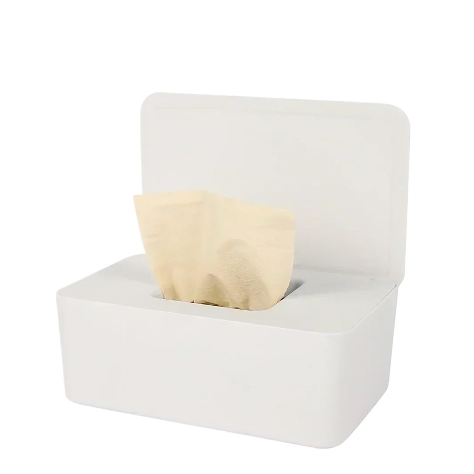 Heißer staubdichter Spender for Feuchttücherboxen, kompatibel mit Papier-Organizer for Zuhause, Auto, Büro(White)