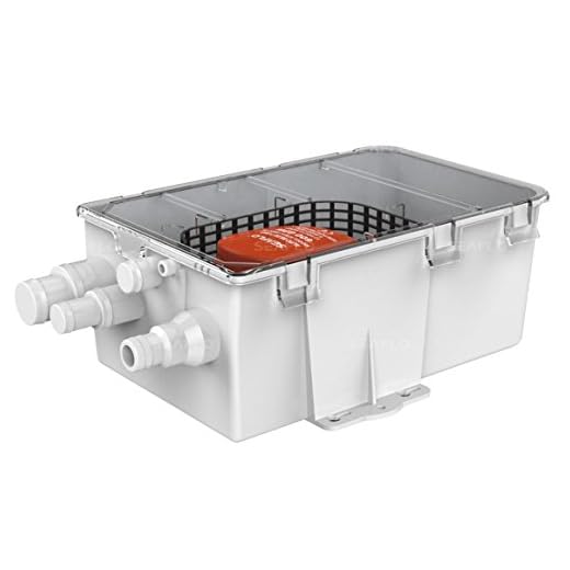 SEAFLO Shower Sump Pump System Box Multi Inlet 12V DC 750GPH with 4-Year Warranty