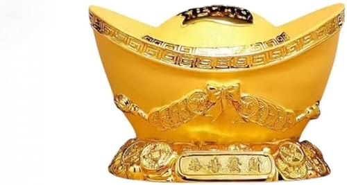 Zxyler 貯金箱 ゴールド 金色 開運 商売繁盛 キャッシュ マネー 金運 運気 アップ 風水 ボックス ケース コイン 硬貨 ボックス プレゼント ラッキーアイテム インテリア