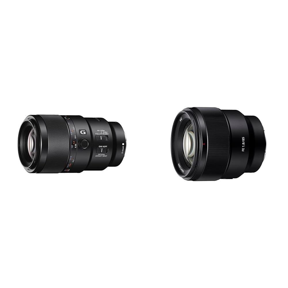 Sony FE 90 f/2.8 G | Vollformat, Medium-Tele-/Makro-Objektiv (SEL90M28G) & SEL-85F18 Porträt Objektiv