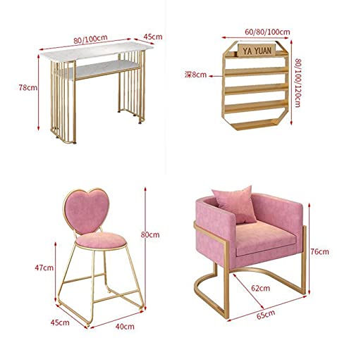 ACYY Maniküre-Nageltisch Und Stuhl Set Single Und Double Manicure Station Einfach Und Modern (Color : Table 140cm) – Bild 7