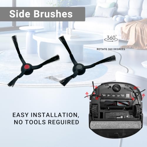 Image of Omni C28 Replacement Parts For Eufy Omni C28 Vacuum Cleaner Accessories | Includes:2 Mop Roller Brush,1 Set Main Brush,6-Side Brushes,6-Filter,6-Disposal Dust Bags