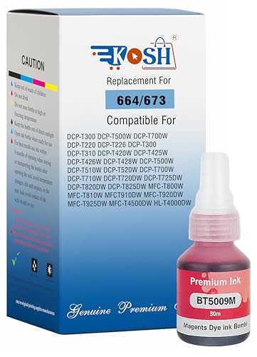 Image of KOSH BTD60 BT5000 Refill Ink Compatible for Brother DCP-T300 T310W T500W T520W T220 T700W T420W T425W T426W T428W T720DW T725DW T820DW T810W T910DW T920DW Printers (1, Magenta)