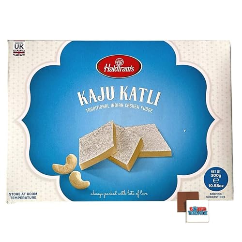 Haldiram Indian Sweets 300g Popular Indian Sweets For Every Occasions Rich Flavour/Dessert/Sweet Gifts/Festival/Celebrations Boxed Treatz (300g, Kaju Katli)
