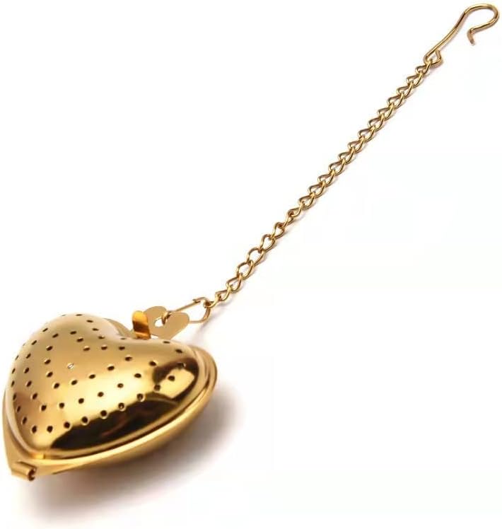Miniatura 5 de Infusor de té creativo de acero inoxidable con forma de corazón de metal reutilizable filtro de té café filtro tetera accesorio accesorio de cocina