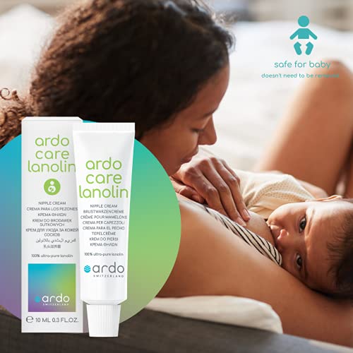 Ardo Care Lanolin Nipple Cream (10Ml/0.3 Fl.oz) - From Europe, 100% Pure Lanolin For Breastfeeding Moms, Provides Quick Soothing Relief For Sore Nipples, 10Ml (0.3 Fl.oz) #TOP3