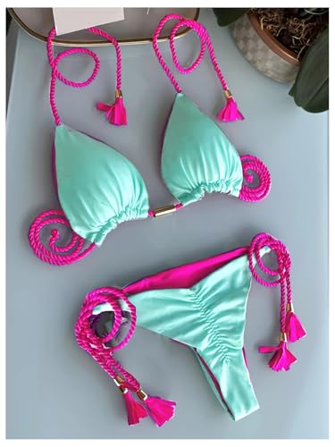 Bikini à cordes licou ajustable pour éviter les marques de bronzage - 2