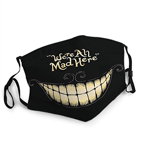 Adjustable Warm Face Scraf We Are All Mad Here Smile Cheshire Cat