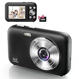FHD 1080P Digital Camera for Teens Boys Girls Students Seniors, Black