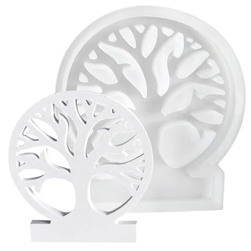 Bangbobi Moldes de Silicona Redondos, Molde de Silicona para Velas y Yeso, Molde con Forma de Abeto, moldes con Forma de casita, Molde con Forma de Corona