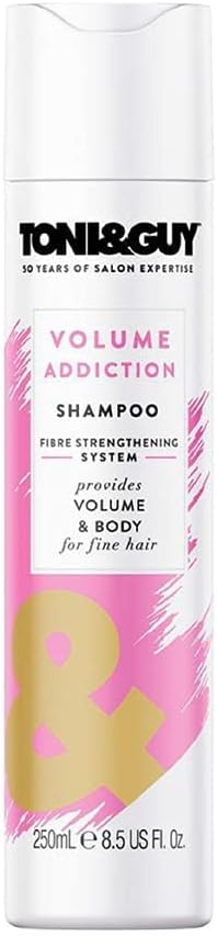 Volume Addiction Shampoo for Fine & Flat Hair, Provides Natural Volume & Bounce to Hair, Formulated with Wheat Extracts, Lightweight Gentle Scalp Cleanser, Suitable for Men & Women, 250ml