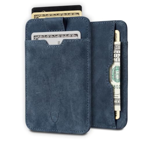 Image of Vaultskin CHELSEA Mens RFID Blocking Slim Leather Card Wallet - Minimalist Front Pocket Cardholder