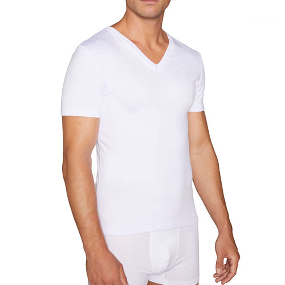YSABEL MORA Camiseta Interior Térmica Cuello Pico Manga Corta Hombre Retención de Calor y Comodidad Ergonómica para Actividades al Aire Libre y Uso Diario.