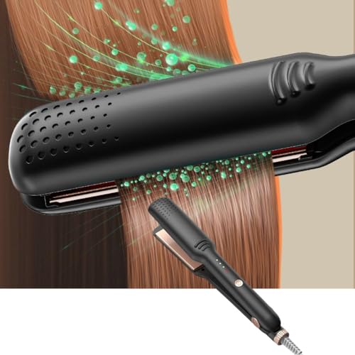 Plancha de Pelo Anión Ajustable Temperatura Negra miniatura 3