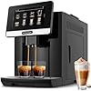 Zulay Magia Fully Automatic Espresso Machine With Grinder 19 Customizable Coffee Options Auto Cleaning For Easy Maintenance Milk Foam System For Latte Cappuccino Macchiato New Silver
