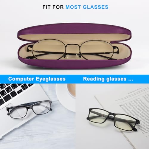 Image of RayLove Unisex Hard Shell Eyeglasses Cases, Protective Case For Glasses